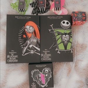 Colourpop/revolution combo bundle. Eye shadow, lips, glitter gel, & highlighter.